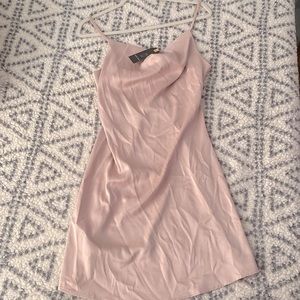Light Pink Satin Dress